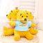 Creative Lovely Cartoon Children Birthday Gift 20 cm Height Yellow Bear Doll With Clothes Stuffed Plush Toy