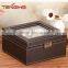 premium brown watch and jewelry box for merry & birthday gifts