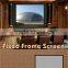 Factory price black velvet fixed Frame projection screen classroom screen for business meeting room screen