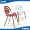 Hot selling plastic chair wood legs durable office chair