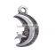 Beautiful Moon Star And Moon Face Design Zinc Alloy Pendant For Necklace And Bracelet