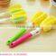 Bottle cleaning brush/ cup brush sponge/foldable cleaning brush sponge