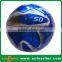 black color pvc leather machine stitched football with custom logo