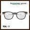 Round Frame Optical Eye Glasses Student Wood Reading Glasses