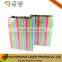 Gloss lamination packaging paper gift bags with handles shopping bags wholesale