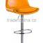 TB italian modern swivel bar stools with stainless steel base