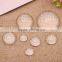 Wow!! Attractive!! Flatback round clear cabochons glass beads!! 8mm