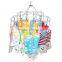 Modern Stainless Steel Metal 20 Clip Ring Design Hanging Clothespins / Garment Drying Rack