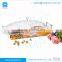 Luxury Acrylic Plastic Banquet wedding dessert Fruit 2 around compartment tray