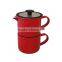 Factory Sale Custom 1000ml Ceramic Baby Blue French Coffee Press