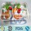 2 Cavities Aluminum Food Tray/container, Compartment Disposable Food Tray