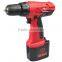 rechargeable large torque speed regulation impact 18v cordless drill with battery