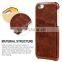 Mobile phone accessories soft leather case with card holders for iphone6