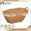 hot sale high quality stand Accept OEM rustic hinging unique aluminum handles wicker basket no handles