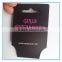 paper plastic foldover necklace card with logo cusomized
