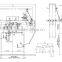 XD1406 synchronous belt drive Center Opening Door Machine / Door Operator for Elevator Cabin