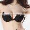 black color mango shape Sexy invisible cloth bra for skirt