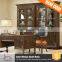 Wood Carved Luxury Wooden Bookcase Furniture