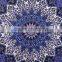 Blue Star Mandala Hippie Tapestry, Hippie Mandala Wall Hanging, Indian Mandala Elephant Home Decor Art Tapestries
