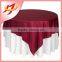 Modern satin fabric cutwork tablecloth, wholesale fancy wedding table cloth overlay