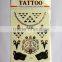 Hot sale gold and silver custom metallic temporary tattoos china