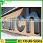 PDL Durable Built Up Cast Brushed Metal Letter Sign