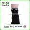 white tiger letters jacquard solid black low cuff cotton sports socks