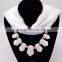Fashion Acrylic Necklace Chiffon Scarf for Lday