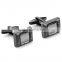 Custom men accessory cufflink manufacturer 316L stainless steel silver suit shirt cufflinks for men