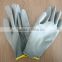 13G Polyester Liner, Smooth finished grey PU Coated Glove