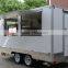 Factory Supply Mobile Ice Cream Cart, Customized Logo Street Fast Food Cart/ Fast Food Trailer