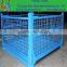 Stackable Wire Mesh Pallet Storage Steel Metal Cage With Wheels
