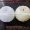 round ball shaped flamleless candles yellower flicking wax candle