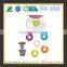 Food grade funny wine glass markers,colorful glass markers,silicone drink marker