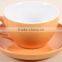 300ml glazed coffee mug set 300ml glazed porcelain tea mug with saucer