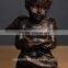 Resin rust color vintage writing small angel figurines