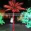 Waterproof wholesale artificial good quality long life LED Palm tree christmas decorations