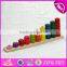 2017 New design kids educational toys wooden stacking blocks W13D124