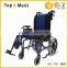 TRW958LBCGPY Reclining Wheel Chair with reclining high back, adjustable headrest