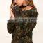 women fleece sweater jungle print ladies tops casual