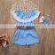 Summer fashion good quality kids and mom matching dress