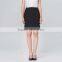 summer ladies custom high quality black office formal wear skirts