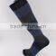 Autumn winter season 200 needles melanged cotton yarn knee high socks men