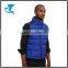 New Fashion European Style Winter Blue Men Down Vest with Stand Up Collar