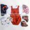 Baby Lovely Red Cotton Kids Clothing Summer Rompers Children Boutique Clothes