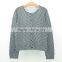 Print cardigan woolen kids knitted sweater designs for children
