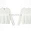 New fashion blank white cotton hoodie