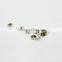 Suit stationery customizable metal flat shape thumbtack metal office clip