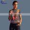 Wholesale safety simple style red mesh reflective tool led safety vest