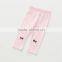 Spring cute style pure color cotton leggings for kids girls